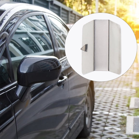 ROSENICE  12 Pcs Wind Rain Deflector Clips Channel Fitting Car Panel Windscreen Window Silver