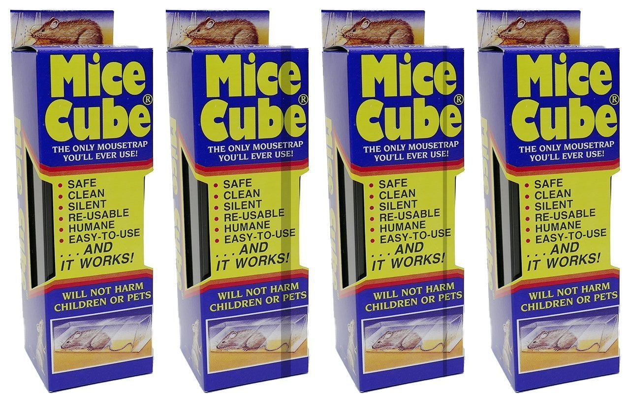 Mice Cube 4 Pk - Reusable Humane Mouse Trap