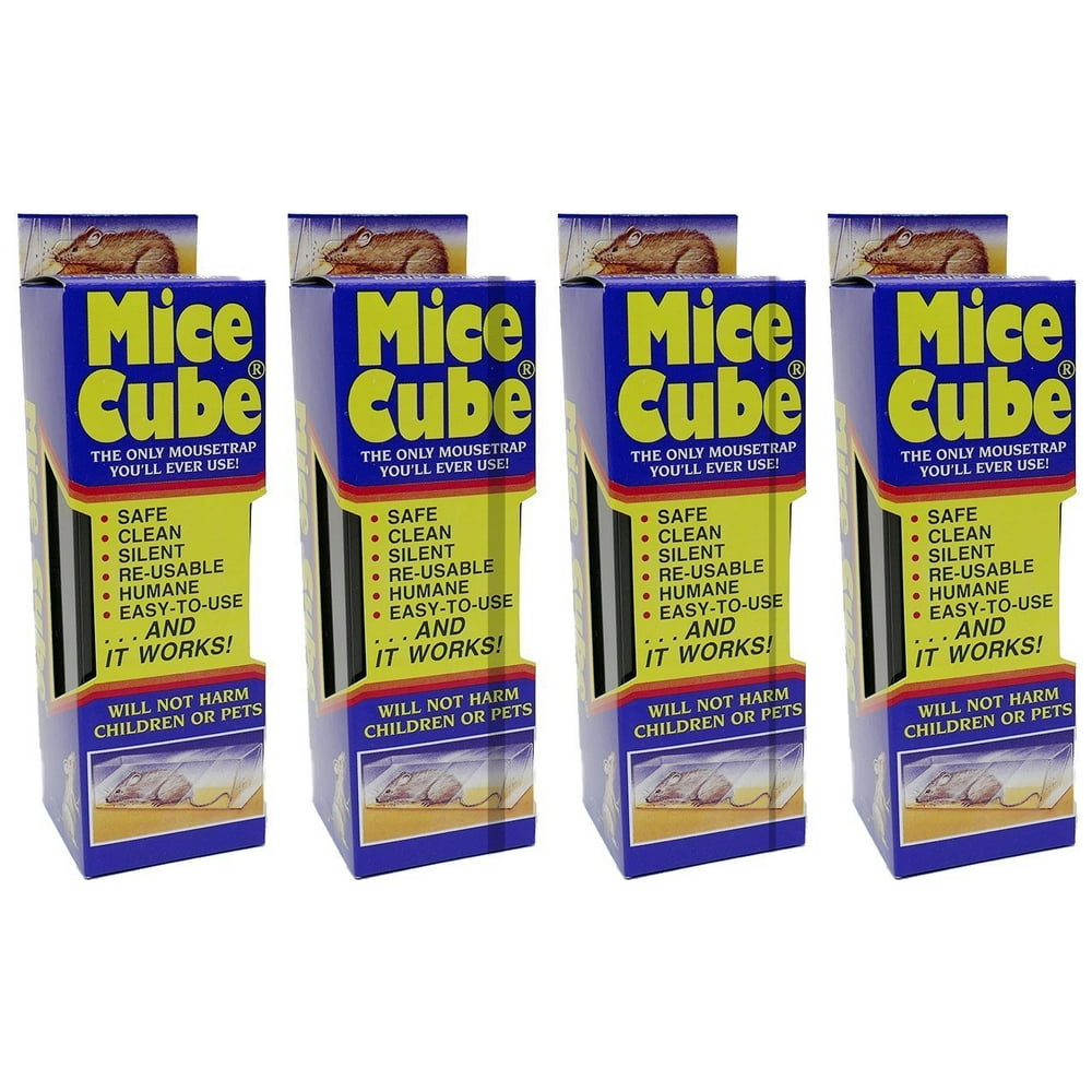 Mice Cube 4 Pk Reusable Humane Mouse Trap