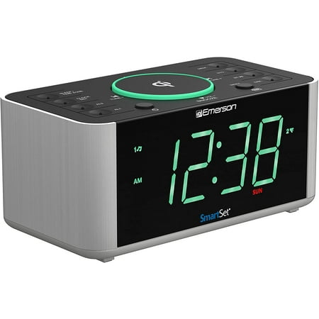 alarm charger clock phone xs emerson xr qi bluetooth compatible wireless radio iphone max plus