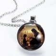 thumbnail image 2 of Eid al Fitr Stunning Glass Design Circular Pendant Jewelry Necklace, 2 of 5