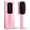 thumbnail image 1 of Cepillo para definir rizos, cepillo rosa para volumen, para cabello rizado, cepillo para cabello rizado, para definir dar forma y peinar los rizos de las mujeres, 1 of 5