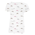 thumbnail image 1 of Playera George para Niña, con Estampados de Varios Perros Salchicha Blanco Talla 8, 1 of 4