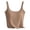Coffee, variant on vigerkar Womens Cotton Crop Tank Tops with Built in Bras Casual Scoop Neck Summer Cami Trendy Comfy Basic Tank Tops (Coffee, XL)