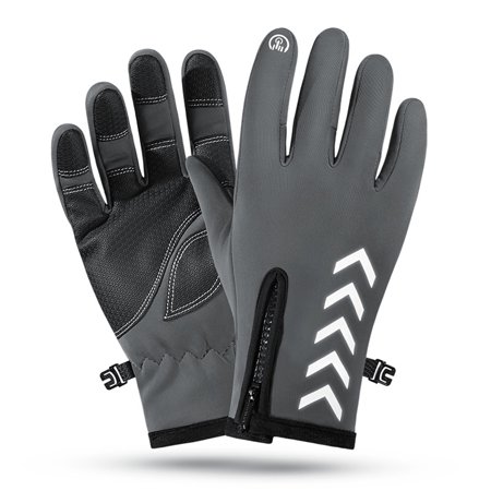 

VEAREAR Finger Gloves Thicken Touch Screen Men Women Anti-slip Waterproof Plush Autumn Winter Gloves for Riding