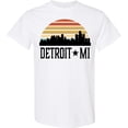 thumbnail image 3 of Inktastic Detroit Michigan Skyline Retro T-Shirt, 3 of 5