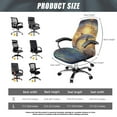 thumbnail image 7 of HELLHERO Dolphin Print Rotating Chair Slipcover, Computer Chair Cover Dustproof, Anti Scratch Elastic Office Chairs Cover, Easy Install, 7 of 7