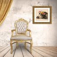 thumbnail image 3 of Jing, Jin 16x15 Gold Ornate Wood Framed with Double Matting Museum Art Print Titled - Dog With A Wreath Of Colorful Blossoms 11, 3 of 4