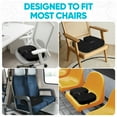 thumbnail image 6 of FORTEM Seat Cushion, Office Chair Cushion, Memory Foam Car Seat Cushions, Sciatica Coccyx Tailbone Pain Relief, Chair Cushions for Back Support, Sitting Pad for Gaming, Washable Cover, Non Slip, 6 of 10