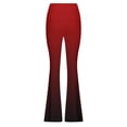 thumbnail image 3 of High Waist Bootcut Yoga Pants For Women Gradient Color Flare Leggings Stretch Pull On Workout Flowy Wide Leg Pants, 3 of 4