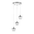 thumbnail image 3 of Kendal Lighting Arika 15-watt Integrated LED 3-light Pendant Pan Stainless Steel Finish, 3 of 3