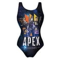 thumbnail image 4 of Apex Legends Womens Bathing Suits One Piece Swimsuits Cute Bikini Printed Swimwear Cover Up Dress L, 4 of 7