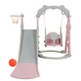 3in1 SwingSet, ClimberToddlers Playset With BasketballWith For 18
