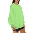 thumbnail image 6 of Womens Sweatshirts Cute,Oversized Sweatshirts for Women Crewneck, Women's Autumn Winter Long Sleeve Pullover Tops Solid Color T-shirts Shirts,Moda OtoñO Mujer, 6 of 6