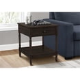 thumbnail image 3 of Accent Table - 2 Tier - Square - Nightstand - Brown Veneer - Traditional, 3 of 5