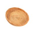thumbnail image 1 of Wicker Woven Round Snack Fruit Bowl and so on.Of Rattan Food Tray Organizer 20x3cm, 1 of 8