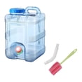 thumbnail image 1 of Contenedor de agua con grifo, jarra de almacenamiento de agua con asa de transporte, tanque de agua, contenedor de agua potable para senderismo, Con manguera, 1 of 8