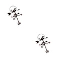 thumbnail image 1 of Indicador de dirección del viento Kearding estilo arcaista Acero inoxidable Pato 2Conjunto, 1 of 1