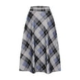 thumbnail image 6 of Women's Retro Woolen Plaid Skirt, Women's Winter Mid Length High Waisted Woolen Skirt, Long Skirt, 6 of 6
