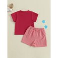 thumbnail image 6 of BemeyourBBs Toddler Baby Boy 4th of July Outfit Patriotic Independence Day Summer Clothes Cute Popsicle American Flag Embroidered Short Sleeve Tshirts Plaid Shorts Set, 6 of 9