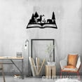 thumbnail image 4 of Craftnamesign Animal Forest Book Metal Wall Art LED Light, Adventure Book Sign, Book Wall Art, 4 of 5