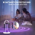 thumbnail image 4 of Bug Zapper para interiores y exteriores, lámpara eléctrica antimosquitos con 3 modos de luz, trampa para moscas recargable por USB para el hogar, patio, camping y senderismo, 4 of 5