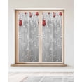 thumbnail image 2 of Christmas Snowflake Window Privacy Film Stained Glass Window Film Decorative Windows Cover Static Windows Cling for Glass Door Xmas Balls Farmhouse Wooden Grain Grey Stickers for Bathroom 23.6"x59", 2 of 7
