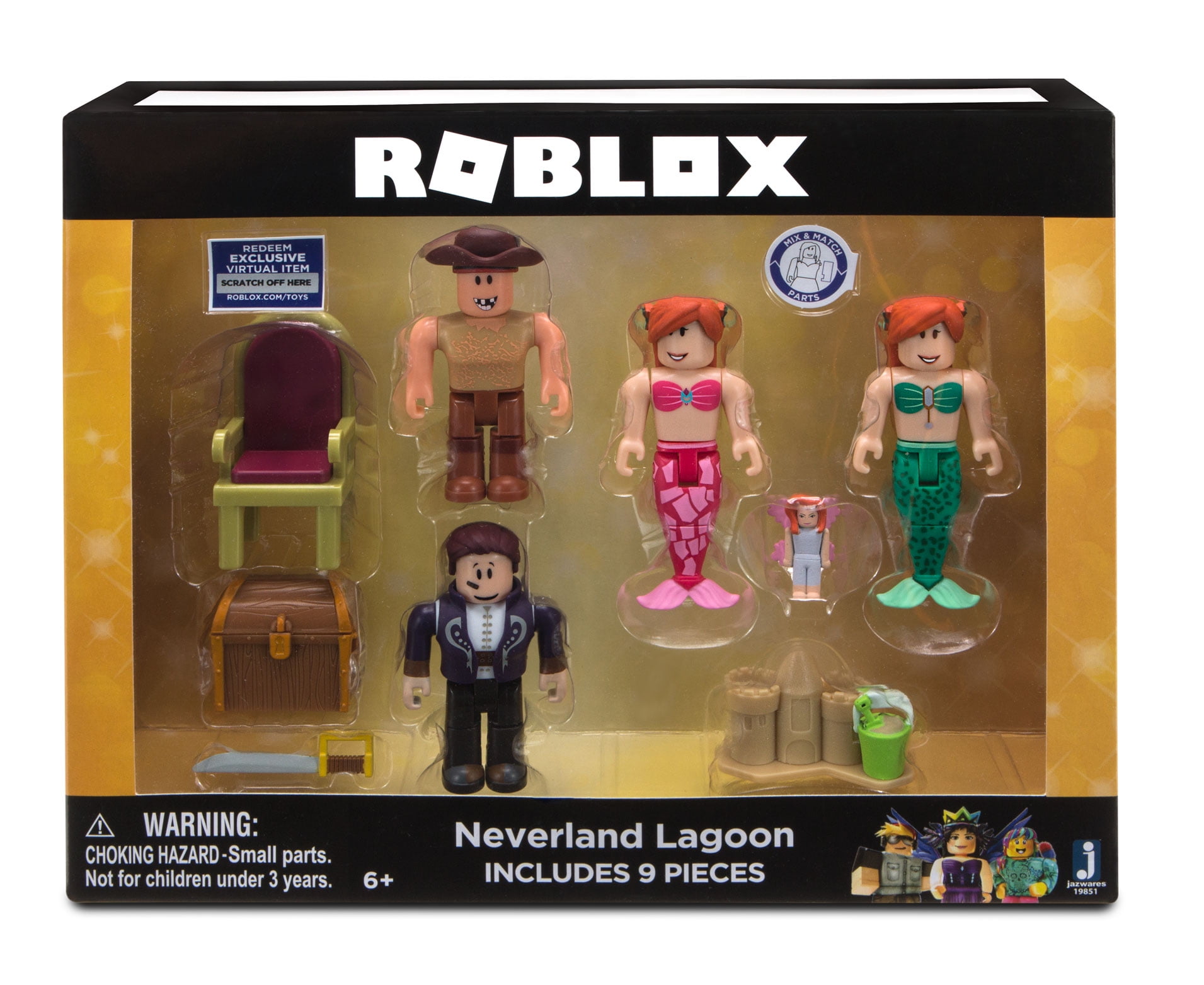 Roblox Celebrity Neverland Lagoon Four Figure Pack Walmartcom - try not to laugh roblox part 15