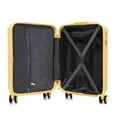 thumbnail image 2 of Leumius Hardside Carry on Luggage with Spinner Wheels, Hard Shell ABS Suitcase, 20-Inch Lightweight Expandable Rolling Luggage, Yellow, 2 of 10