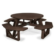POLYWOOD® Park Recycled Plastic 53 in. Octagon Commercial Picnic Table