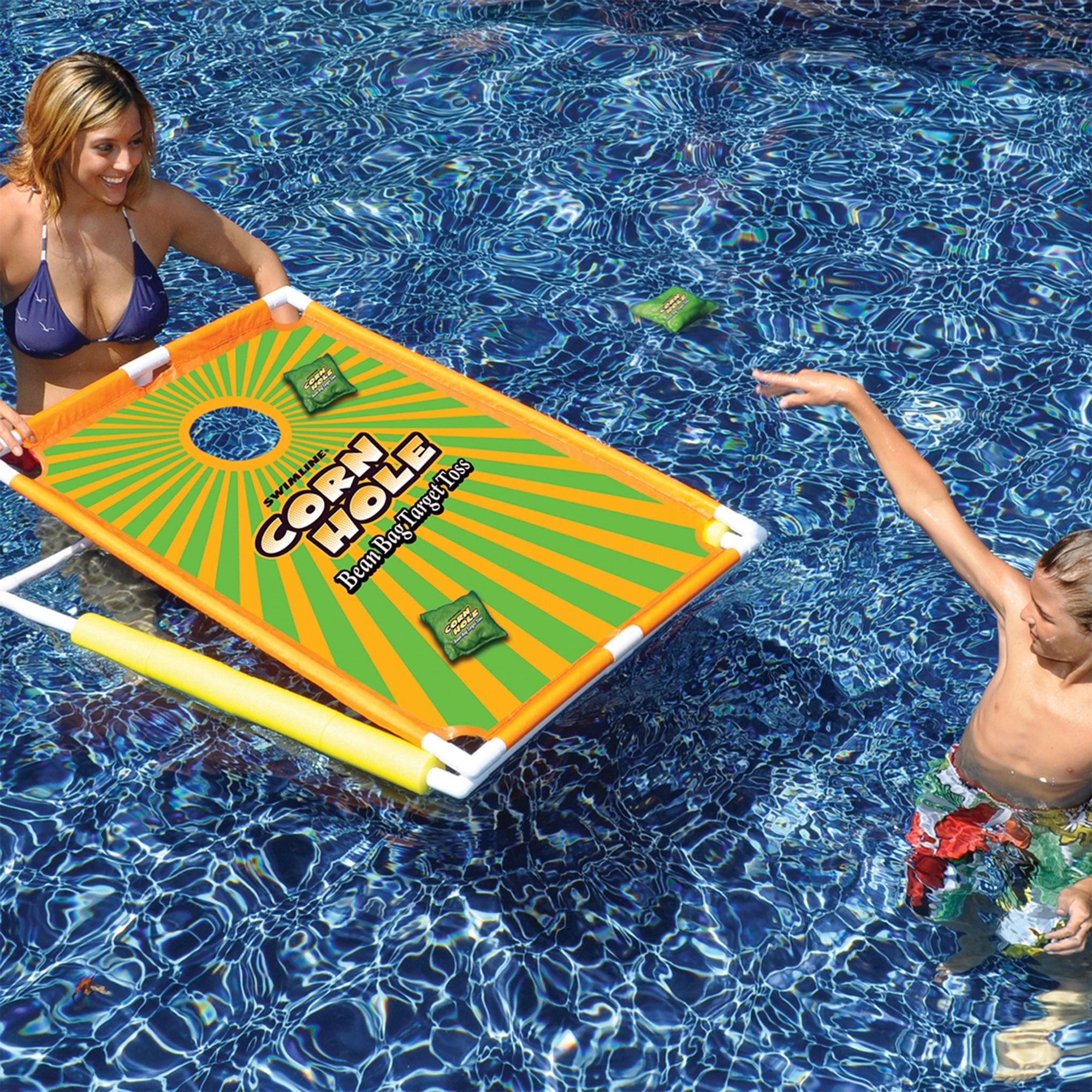 Swimline Floating Cornhole Bean Bag Toss Game