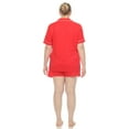thumbnail image 3 of White Mark Women's Solid Short Pajama Set, 3 of 6