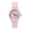 Pink, variant on Quartz Watch Round Dial Silicone Adjustable Silicone Strap Candy Color No Delay Time-checking High Accuracy Lady Daily Wristwatch Dating Timepiece