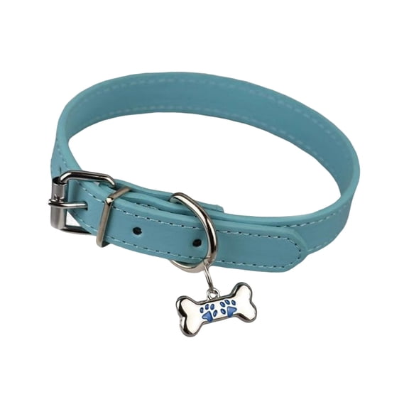 HUANLEDASH Women Choker Necklace Bone Charm Multi Holes Adjustable Length Metal Buckle Artificial Leather Short Necklace