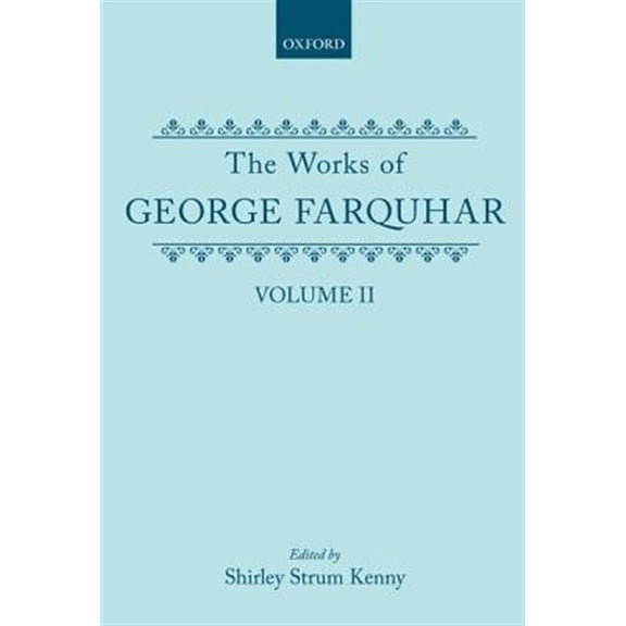 Pre-Owned C Oet T Oxford English Texts The Works of George Farquhar, (Hardcover)
