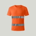 thumbnail image 5 of UVEASISHA Safety Shirts for Men Reflective Strips Quick Dry T-Shirts High Visibility Construction Work Shirt Short Sleeve Lightweight Mesh T Shirts Orange 4XL, 5 of 10