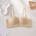 thumbnail image 5 of EliteGoogv Front Closure Bras For Women Wireless Bras For Women Seamless Bras For Women On Non Small Bust Womens Bras Everyday Bras For Women Beige M, 5 of 5