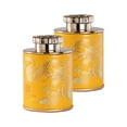 thumbnail image 3 of jifeng 2 Pieces Paper Cereal Container Biscuit Jar Tea Jar for Living Room Bar Home Gold, 3 of 8