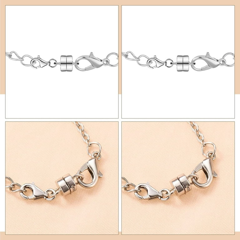 925 Sterling Silver Magnetic Necklace Clasps and Closures Magnetic