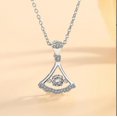 thumbnail image 3 of Collier Chaîne Collier Pendentif Bijoux Filles S925 Jupe Argentée Géométrique_x, 3 of 4
