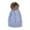 Light Blue, variant on Wancir Beanie for Women Men, Soft Beanie hat with Faux Fur Pom for Women, Thick Knitted Ski Cap Warm Hat