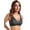 Gray Leopard, variant on Women'S Deep V Bras Leopard Print Seamless Wireless Full Coverage Comfort Bra Big Yellow Leopard L