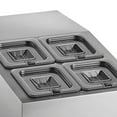 thumbnail image 3 of Arctic Air ACP4SQ Compact Refrigerated Countertop Prep Unit with Four 1/6 Stainless Pans and Covers, Silver, 115v, 3 of 4