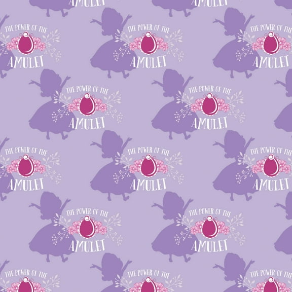 Disney Sofia The First Amulet in Pastel Lavender Fabric by The Yard