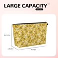 thumbnail image 4 of Picia Flower Printed Leather Travel Toiletry Bag,Cosmetic Organizer, Makeup Travel Bag, Durable Travel Pouch, Compact Toiletry Bag, Travel Accessories, 4 of 6