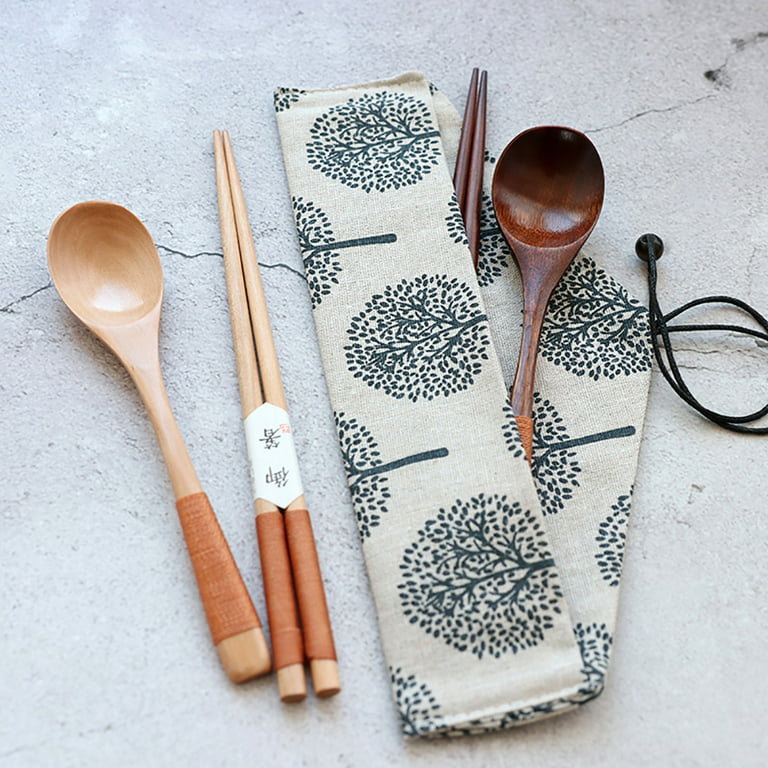 Totally Bamboo Take Along Reusable Utensil Set with Travel Case