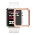thumbnail image 2 of Apple Watch Series 3 (38 mm) [BISEN] Tempered Glass Screen Protector [Full Screen Coverage, Edge-To-Edge Protection], Anti-Scratch, Anti-Shock, Shatterproof, Bubble Free [Rose Pink], 2 of 3