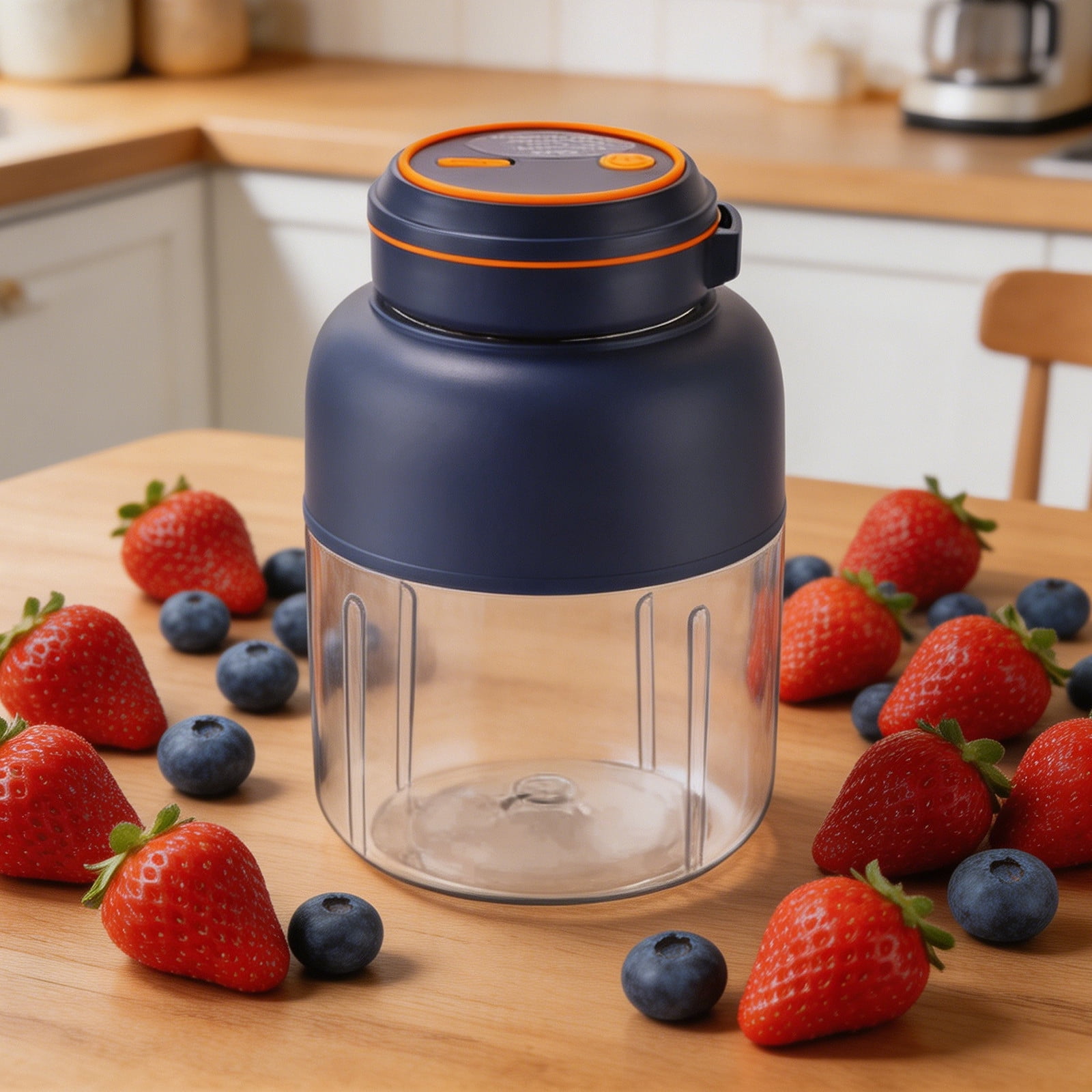 Eolstice Portable Fruit Juicer, Ice Crushing Blender, Powerful Blades, Mixing Stirring Machine, Small Juice Extractor, Personal Blender, Smoothie Maker, Ice Crusher