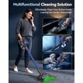 thumbnail image 4 of TechRise Basic 550W 45kPa Lightweight Cordless Stick Vacuum cleaners, 60 Mins Runtime for Hardwood Floors, Carpet, Pet Hair, 4 of 10