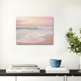thumbnail image 4 of ARISTURING Pink Beach Canvas Wall Art Ocean Waves Picture Modern Seascape Art Paintings Pink Coastal Poster Sea Landscape Wall Art Pink Ocean Prints Painting Pink Blue Wall Art 20x16inch, 4 of 6